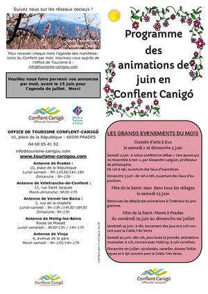 Programme Animation juin - Office de tourisme