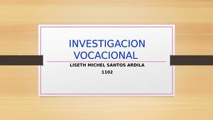Investigacion Vocacional 1102