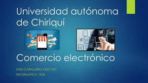 Comercio Electrónico Said Caballero