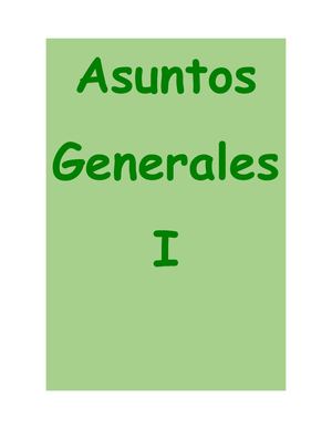 Asuntos Generales
