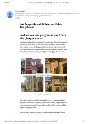 Jasa Pengecatan Motif Marmer Untuk Tiang Rumah – Griya Dekoratif