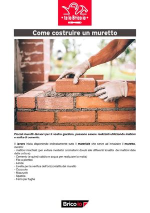 Come Costruire Un Muretto