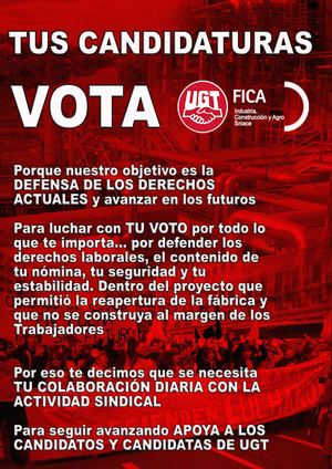 Fotos Candidaturas Ugt Elecciones 2018