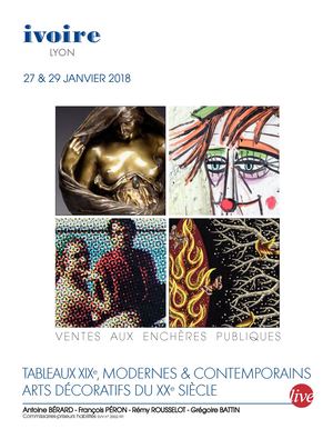 21/12/2017 - Lyon - Catalogue Des Ventes De Tableaux Modernes, Contemporains & Arts Décoratifs Du Xxème Siècle
