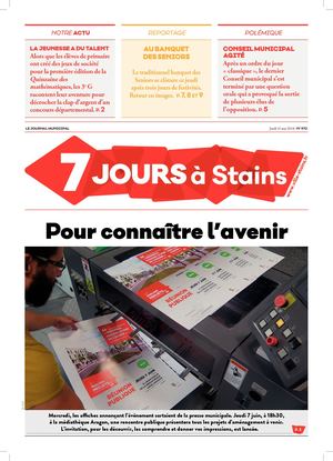 7 jours à Stains n°972 du 31 mai 2018