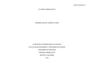 Cuadro Comparativo