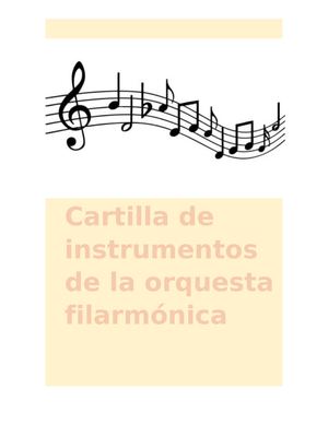 Cartilla De Instrumentos Musicales