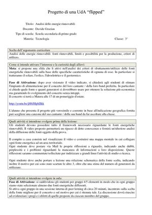 Ud A Analisi Delle Energie Rinnovabili