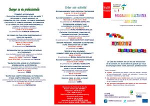Programme d'activités du mois de Juin 2018