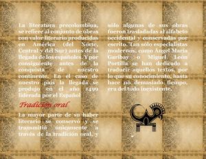 La Literatura Precolombina