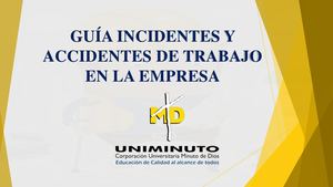 Procedimiento Incidentes Y Accidentes De Trabajo
