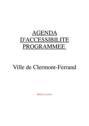Agenda D'accessibilité Programmé