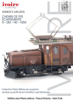 09/06/2018 - Chartres - Chemin De Fer Écartements O Et Om - Ho - Hoe - Hom : Collection De Pierre Williner Vendue Au Profit De La Fondation "les Moineaux"