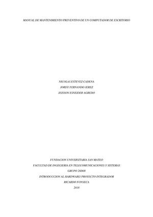 Manual Mantenimiento Preventivo Desktop