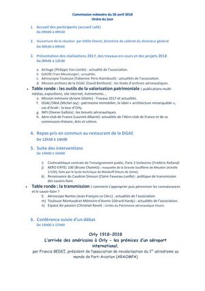 Cmac 2018 Ordre Du Jour Invités