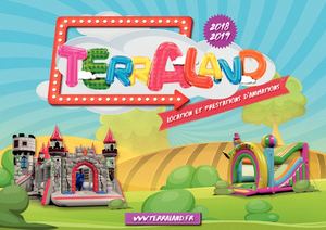 CATALOGUE 2018 - 2019 de TERRALAND, Location Structures Gonflables Beziers Nimes Carcassonne Perpignan Toulouse Marseille Occitanie Pyrenees