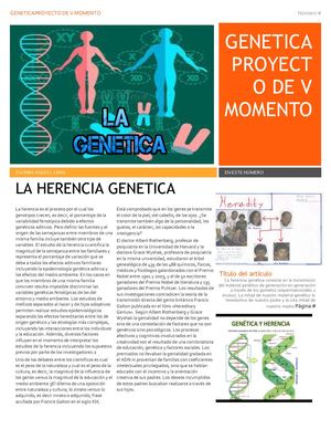 GENETICA V MOMENTO