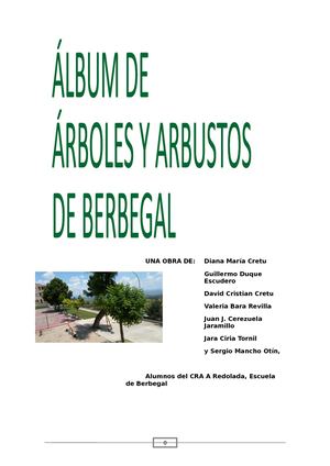 Album Plantas Berbegal