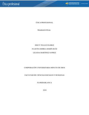 Etica Profesional Trabajo Final