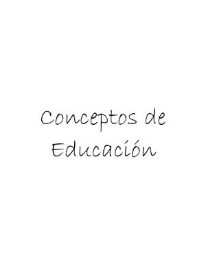Conceptos De Educación