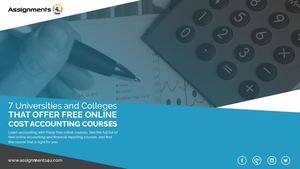 There Are 7 Universities And Colleges That Offer Free Online Cost Accounting Courses