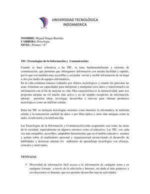 Generalidades de las Tics