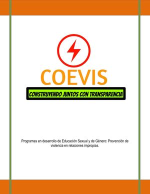 Programas en desarrollo de Educación Sexual y de Género: Prevención de violencia en relaciones impropias