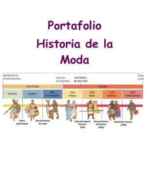 Portafolio Historia De La Moda