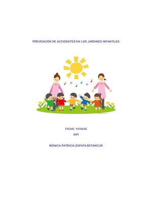 Prevención De Accidentes En Los Jardines Infantiles