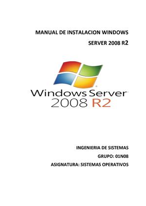Manual Windows Server 2008 R2