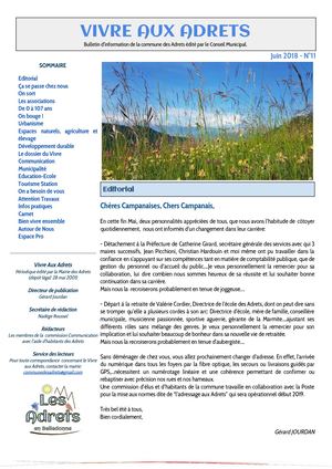 20180602 Vivre Aux Adrets - Juin 2018