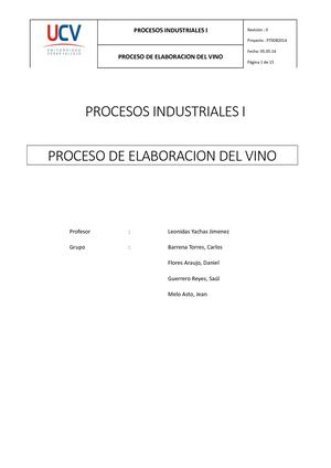 Proceso Del Vino
