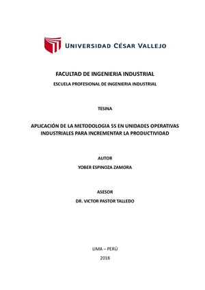 Universidad Cesar Vallejo Tesina