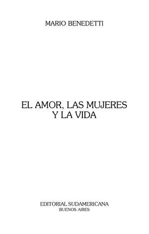 Mario Benedetti El Amorx Las Mujeres Y La Vida