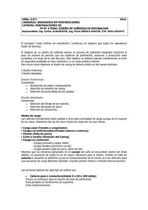 Tpnº 4 Entubacion Perfora Iii