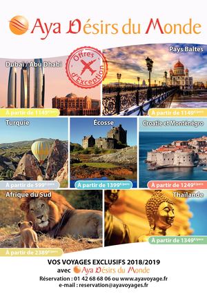 Livret voyages exclusifs 2018/2018 Aya
