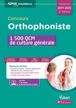 Extrait Concours Orthophoniste - 1500 QCM