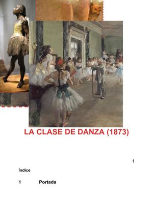 La Clase De Danza (1873) Final