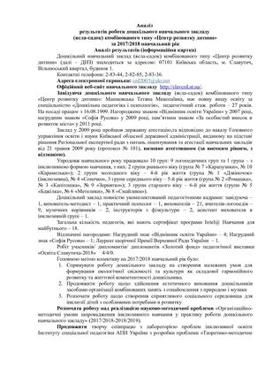 Звіт керівника, 2018