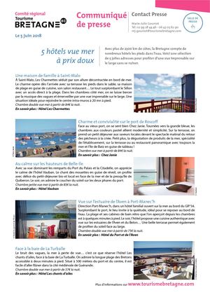 5 hôtels vue mer à prix doux