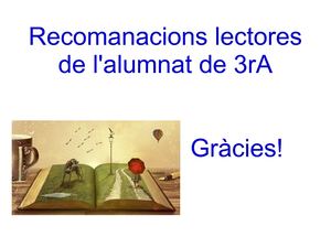 Recomanacions Lectores 3r A