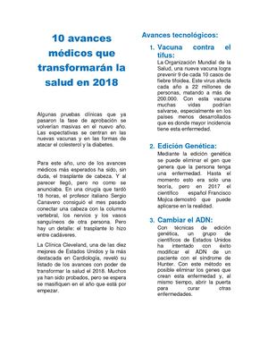 10 Avances Tecnologicos 2 0