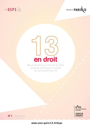 13 en droit