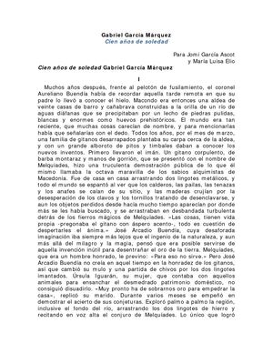 Cien Anos De Soledad