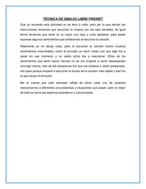 Técnica De Dibujo Libre Freinet, Mauricio Merino Ortiz