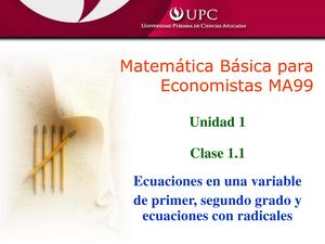 Ecuaciones de primer grado