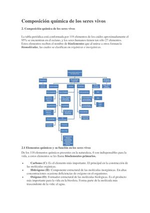 Composición Química De Los Seres Vivos Doc