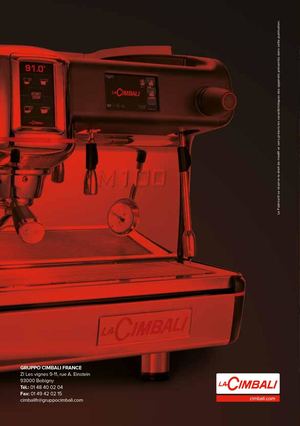 CATALOGUE CIMBALI 2017 SANS PRIX