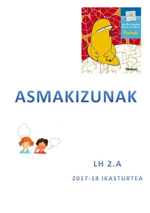 Asmakizunak L.H. 2 A