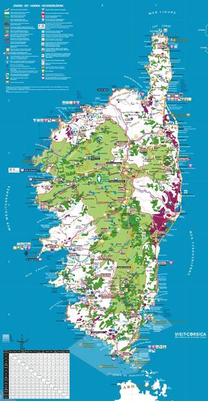 Carte Touristique De La Corse